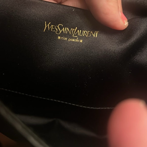 YSL Patient Leather Black Clutch Bag - Picture 8 of 11